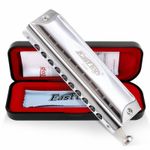 EASTTOP Chromatic Harmonica Key of C 10hole 40Tones Professional Harmonica Gift