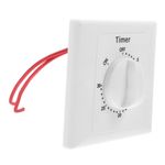Programmable Indoor Timer Switch Durable ABS White Countdown Relay for Fans
