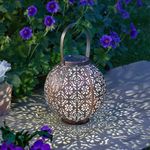 Beautiful Boulette Garden Lantern Solar Powered Stunning Silhouette Effect