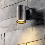 Outdoor Wall Light GU10 IP44 Black Stainless Steel Up Down Exterior Lamp