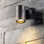 Outdoor Wall Light GU10 IP44 Black Stainless Steel Up Down Exterior Lamp