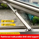 Telescopic Window Stay Restrictor Stainless Steel Adjustable Window Stopper