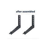 electriQ Air Conditioner Wall Mount Brackets in anthracite / grey - U ACWALLBKTG