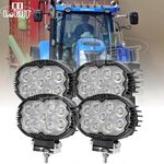 4pcs LED Oval Work Lights For New Holland T6 Series: T6.120, T6.140, T6.150