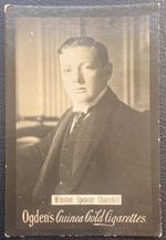 1901 OGDEN'S GUINEA GOLD CIGARETTES SIR WINSTON CHURCHILL ROOKIE CAR 