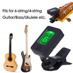Digital Chromatic LCD Clip-On Tuner For Guitar Ukulele Violin Bass Instruments