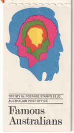 AUSTRALIA 1970 FAMOUS AUSTRALIANS $1.20 BOOKLET