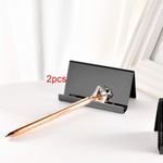 2 Pieces Desktop Card Organizer 9x5cm for Office Desk Display Open Design