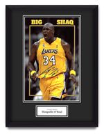 Shaquille O'Neal Hand Signed 16x12 Framed Photo Display Autograph NBA LA Lakers