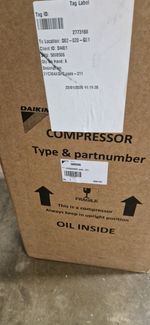 Daikin air conditioning compressor 2YC90AXD#C Part number 5008506