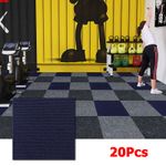 20/40x Self Adhesive Carpet Tiles Commercial Retail Office Shop Premium Flooring