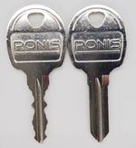 Ronis 4R series, keys cut to code 4R0001 - 4R4000