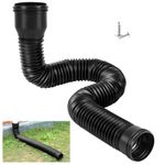 Rain gutter downpipe extension flexible downpipe extender drain pipe round