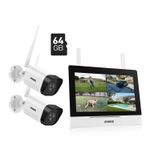 ANNKE 5MP CCTV Camera System Two-Way Audio Wifi 4CH 5MP IP NVR 7’’ LCD Monitor
