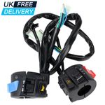 Motorbike Motorcycle Handle Bar Switch Gear Light Indicator Control 22mm 7/8" UK