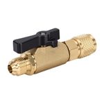 3/8 HVAC Service Ball Valve Straight Refrigerant Charging AC Repair Tool ST-BV01