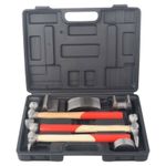 Auto Body Repair Tool Kit Craft Panel Beating Hammer and Dolly Set Hammer Set