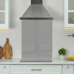 Premium Various Sizes Light Grey 6mm Glass Toughened Kitchen Splashback