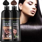 Hair Dye Shampoo Natural Herbal Permanent Instant Dye Hair Color Shampoo 500ml
