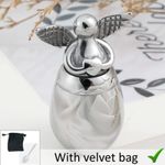 Silver Angel Wings Keepsake Ashes Urn Cremation Ashes Memorial Metal Small Large