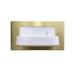 ProofVision Oral-B In-Wall Dual Toothbrush Charger + Brushed Brass Plate - PV11P