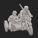 WWII German Kradschutzen with MMG Various Scales Historical Wargaming