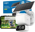 Tapo TP-Link C615F Solar-Powered Floodlight Pan & Tilt Security Camera Kit - New