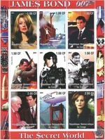 James Bond 007 2001 MNH stamp sheet