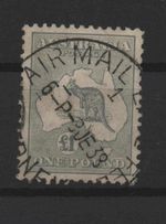 Australia £1 Kangaroo & Map - Fine Used Nice Airmail Postmark - SG 137 Cat £300