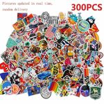 300 Pack Random Cool Brand Logo Sticker Bomb Vinyl Skateboard Luggage Decals Lot