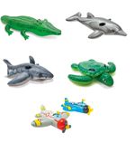 KIDS ADULT INFLATABLE RIDE ON LOUNGERS BEACH POOL MAT LILO FLOAT SWIM RING