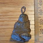 Rare Thai Buddha L P Ngern In Handmade Wire  Case Very Rare Stamp On Base