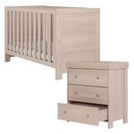 Obaby Nika 2 Piece Nursery Set Aspen Cot Bed & Changing Unit Baby Furniture Set