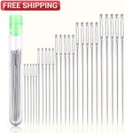 25 Pcs Large Eye Embroidery Needles Wide Hole Hand Sewing Quilting Needles UK