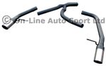 Ford S-Max 2.2 TDCi (2006-2014) Rear Silencer Delete SPORTEX Exhaust - Dual 3"