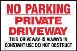 No Parking Private Driveway Sign or Sticker - All Sizes (MISC5)