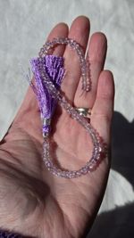 AA grade graduated faceted Lavender Amethyst gemstone beads for jewellery making