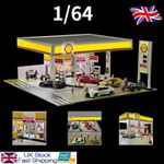 1/64 Diorama Car Garage LED Lighting City Building Parking Lot Diecast Car UK