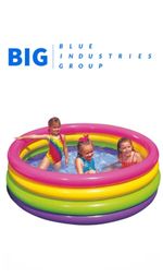 Intex Sunset Glow Inflatable Paddling Pool 168cm x 45cm Kids Garden Pool