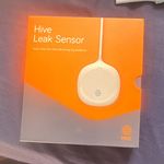 Hive Leak Sensor Water Leak Detector Water Detector - White/Orange/Grey