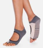 Tucketts Allegro Pilates Yoga Toeless Non-slip Grip Socks S/M UK 3.5-6.5