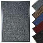LARGE HEAVY DUTY DOOR MAT NON SLIP RUBBER BACK BARRIER KITCHEN HALLWAY FLOOR RUG