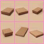 12 x Pack Natural Brown Kraft Paper Gift Boxes  - Wholesale / Bulk Buy