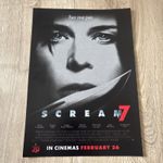 Official Scream 7 Movie Poster Face Your Past 30 Years 30cm x 20cm Brand New