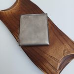 Vintage Sterling Silver Engine Turned Hinged Cigarette / Vesta Case