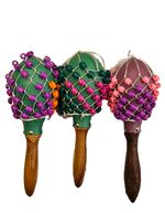 1x Natural African Gourd Hand Shekere Beaded Musical  Instrument