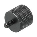 Mic Stand Adapter 1/4 Female to M4 Male Camera Screw Thread Adapter, Black