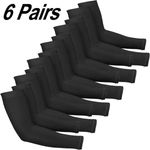 6 Pairs Cooling Arm Sleeves Cover UV Sun Protection Sports Outdoor For Men Women