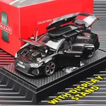 1:32 Audi RS6 Toy Car Model with Sound Light Doors Opened Alloy Diecast Model