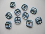 Blue small buckles x 10